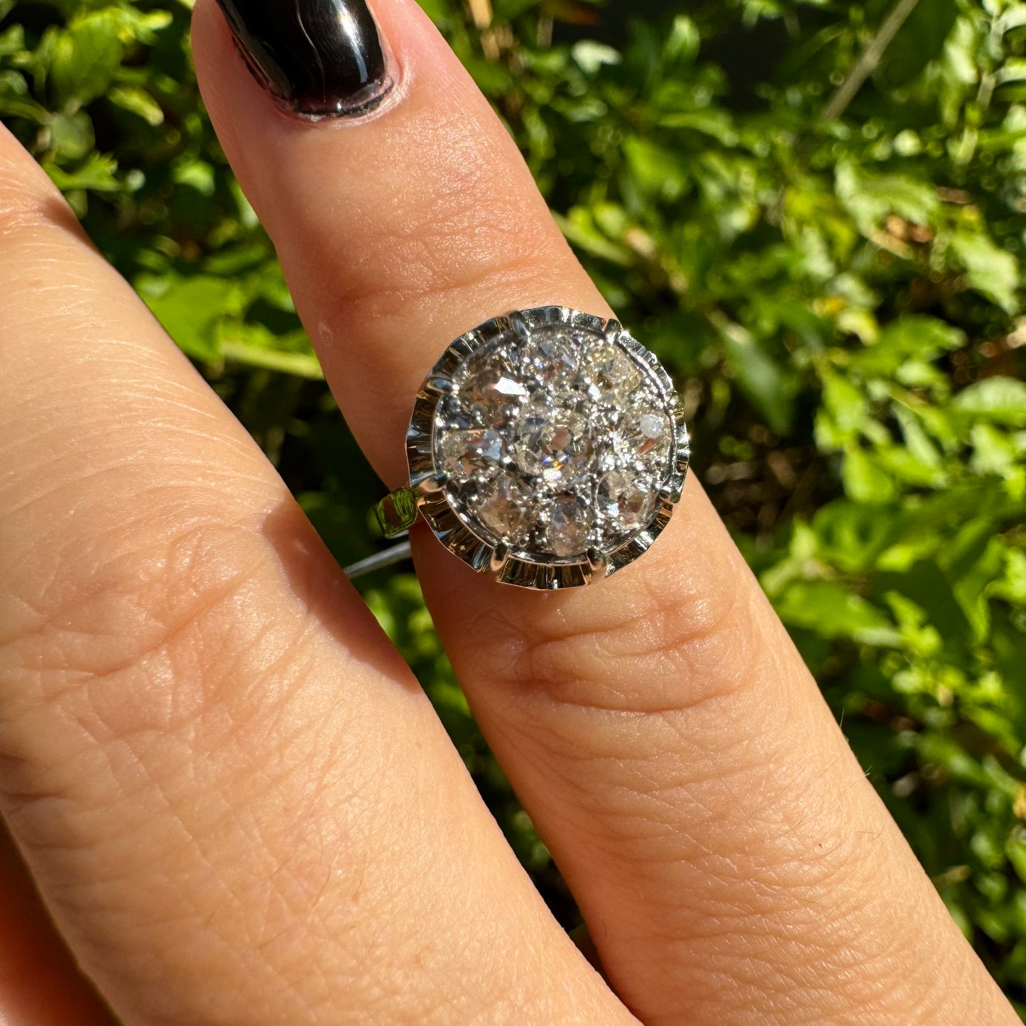 18K white gold ring set with Diamonds