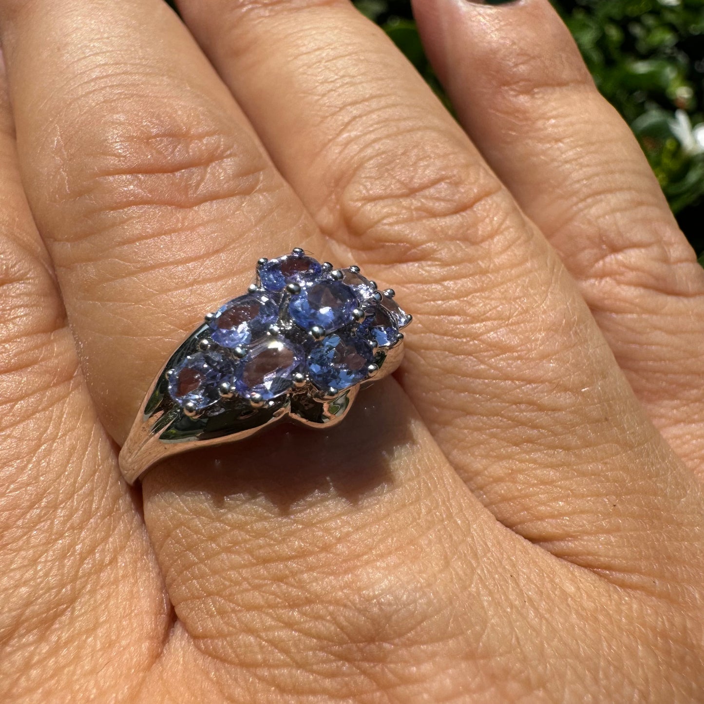 14K gold ring set with Amethyst