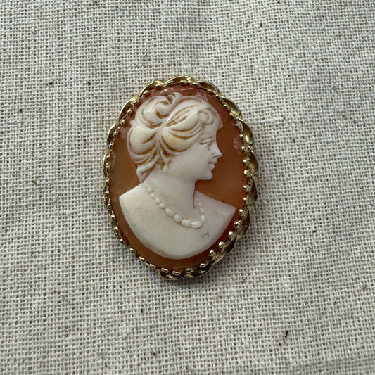 14K gold Cameo Pendant & Brooch