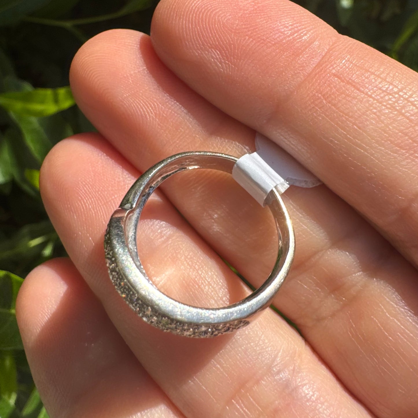 18K gold bold dome ring set with rows of brilliant pavé-set Diamonds