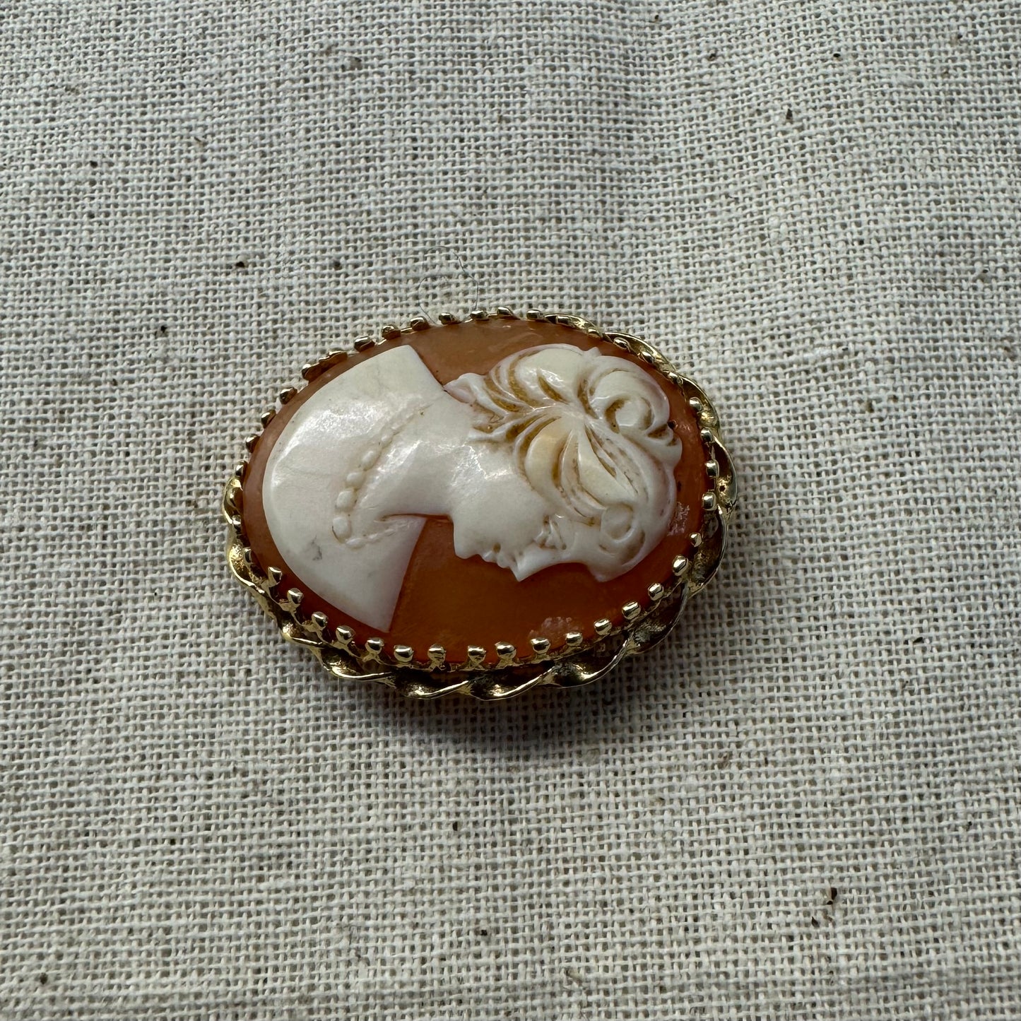 14K gold Cameo Pendant & Brooch