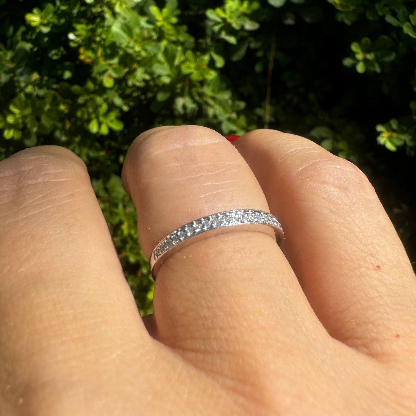 14K gold ring set with Diamonds