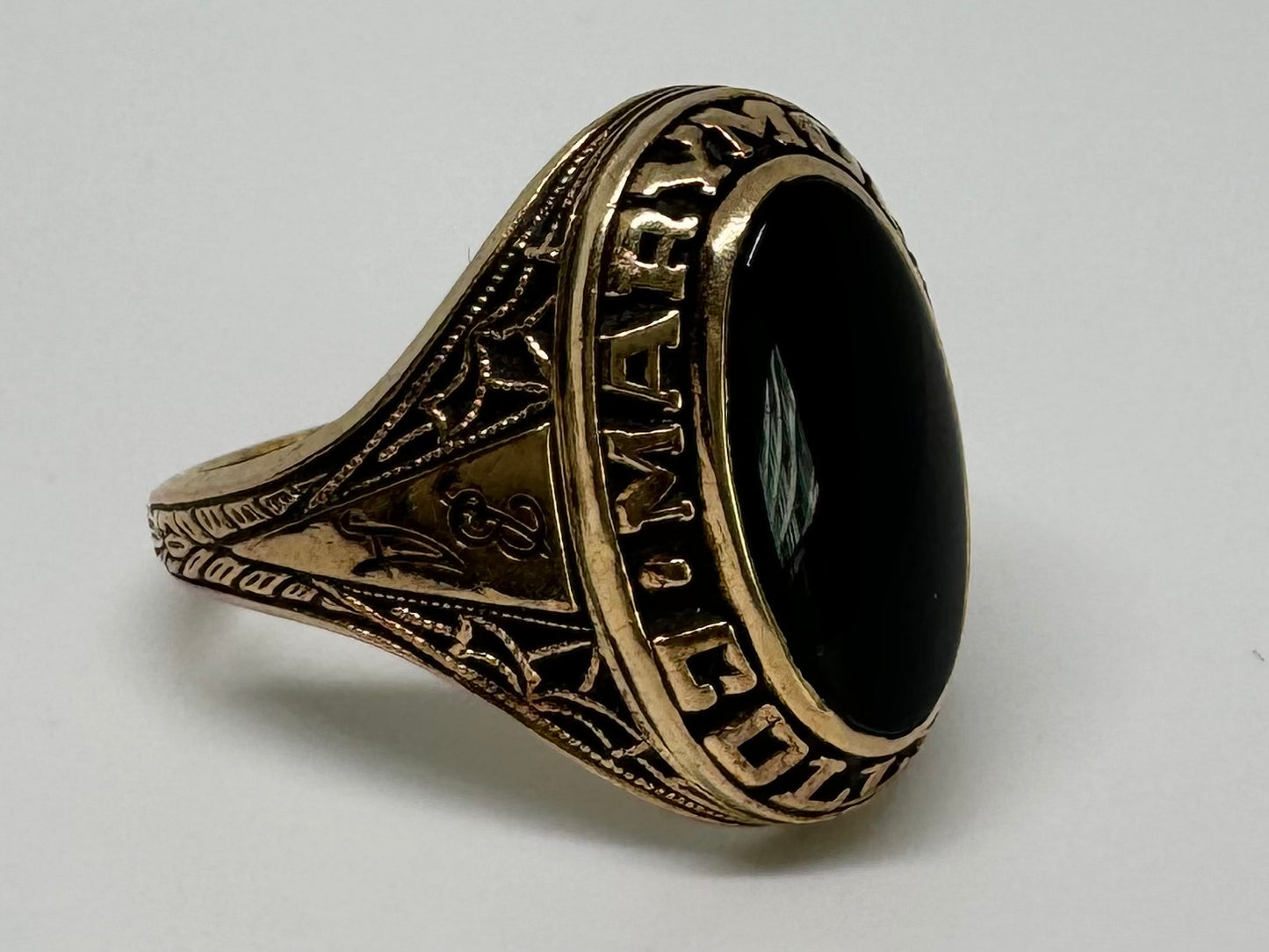 10K gold ring set with Onyx