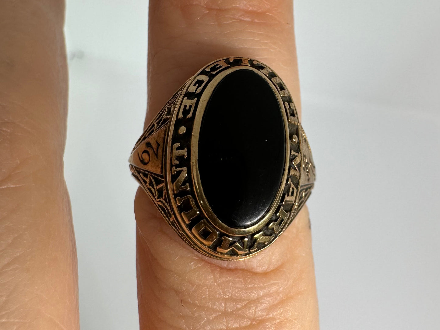 10K gold ring set with Onyx