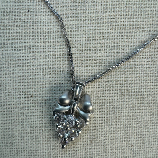 14K gold necklace & 18K gold pendant set with Diamonds