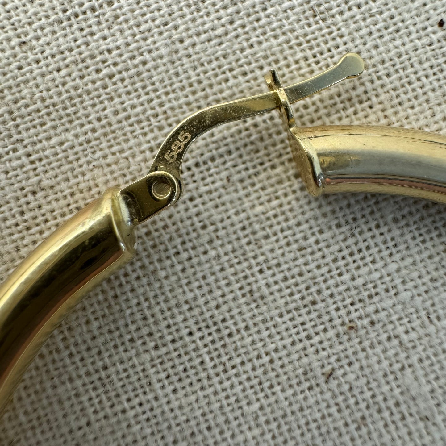 14K gold hoop earrings