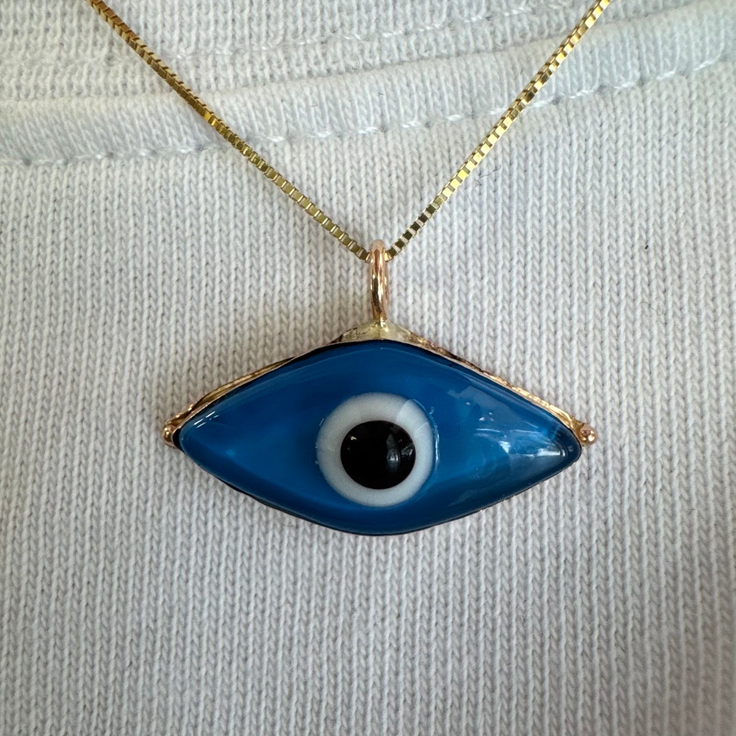14K gold  “Evil Eye” pendant