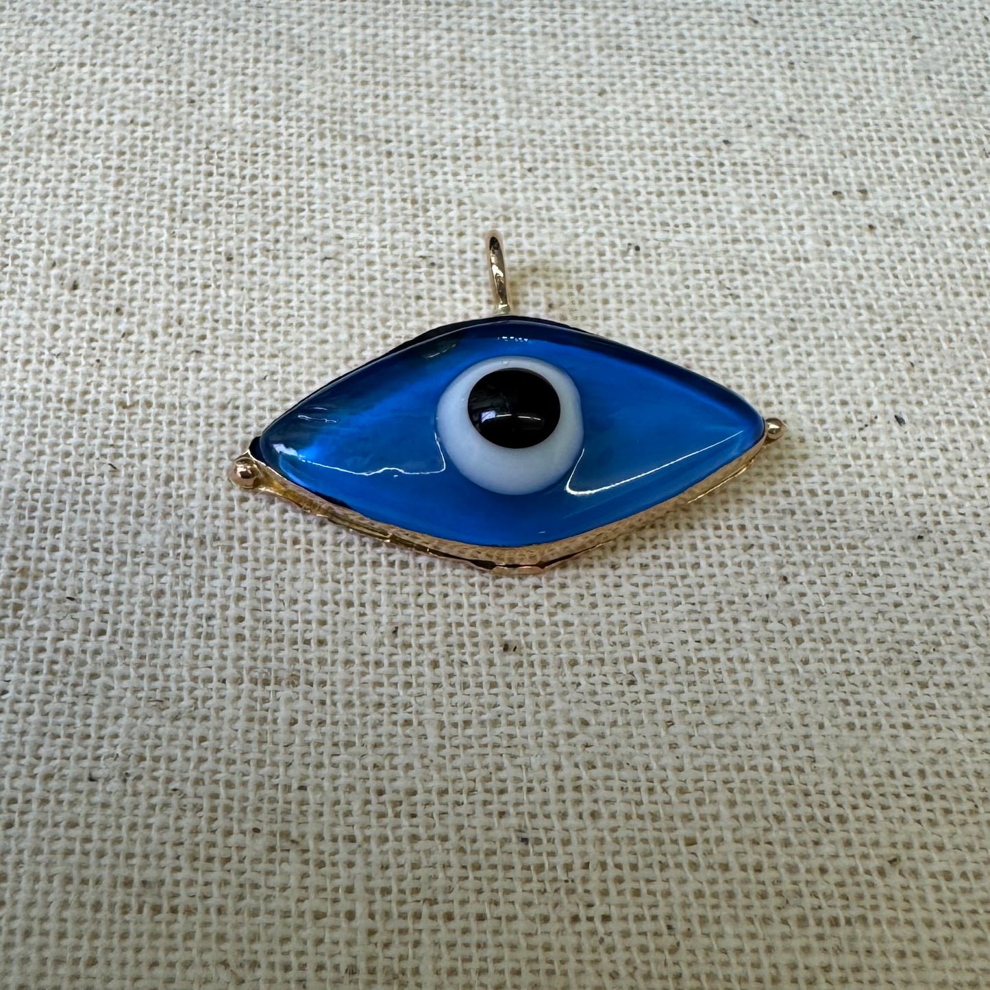 14K gold  “Evil Eye” pendant