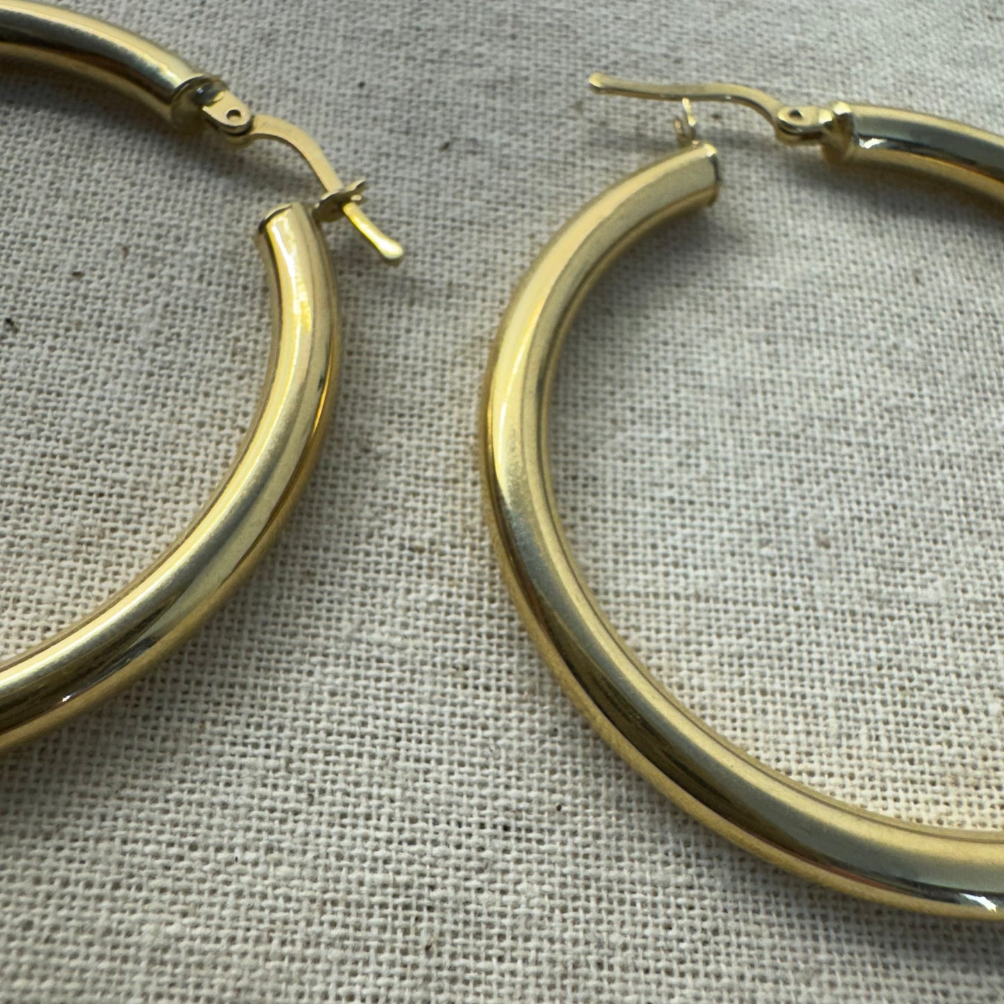14K gold hoop earrings