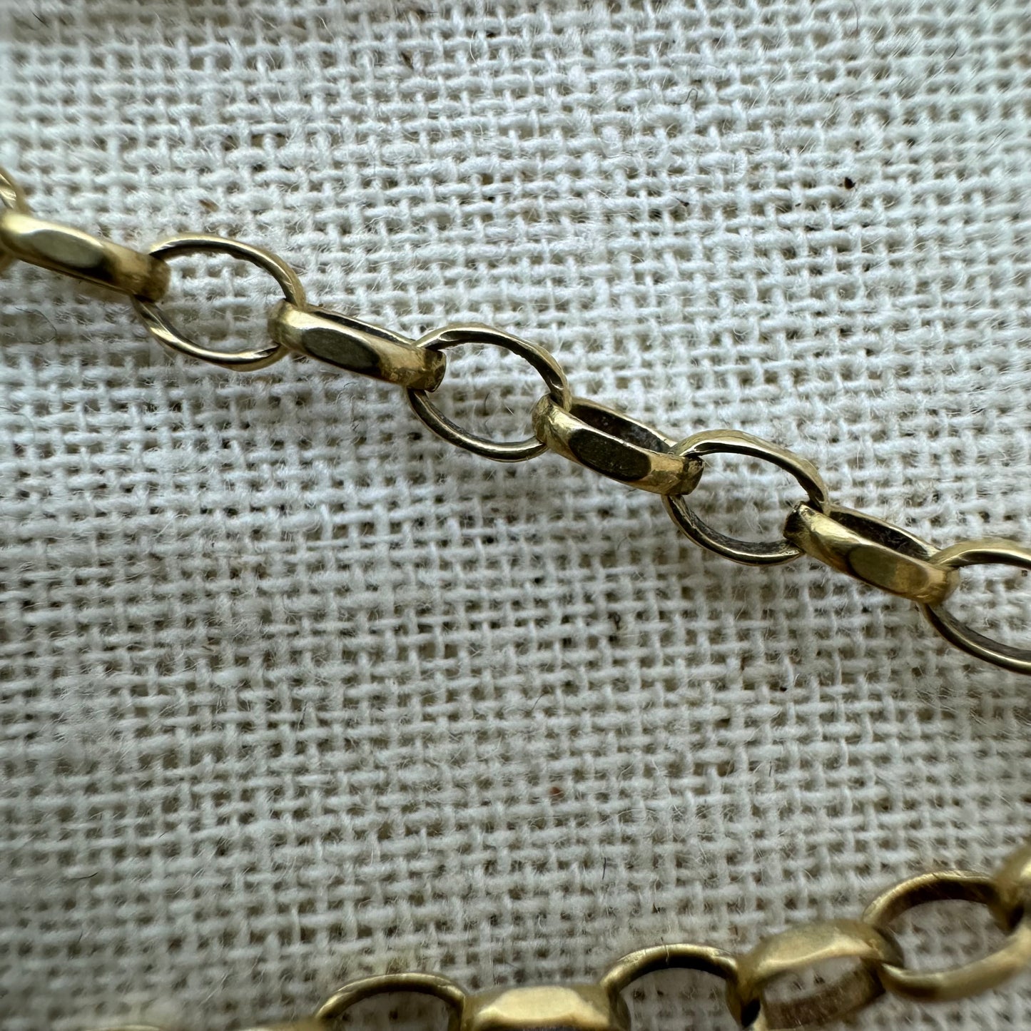 10K yellow gold link necklace