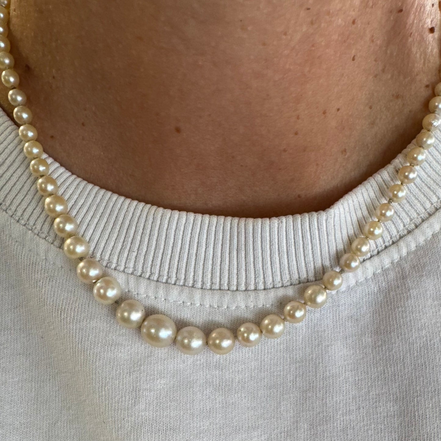 14K gold Pearl necklace