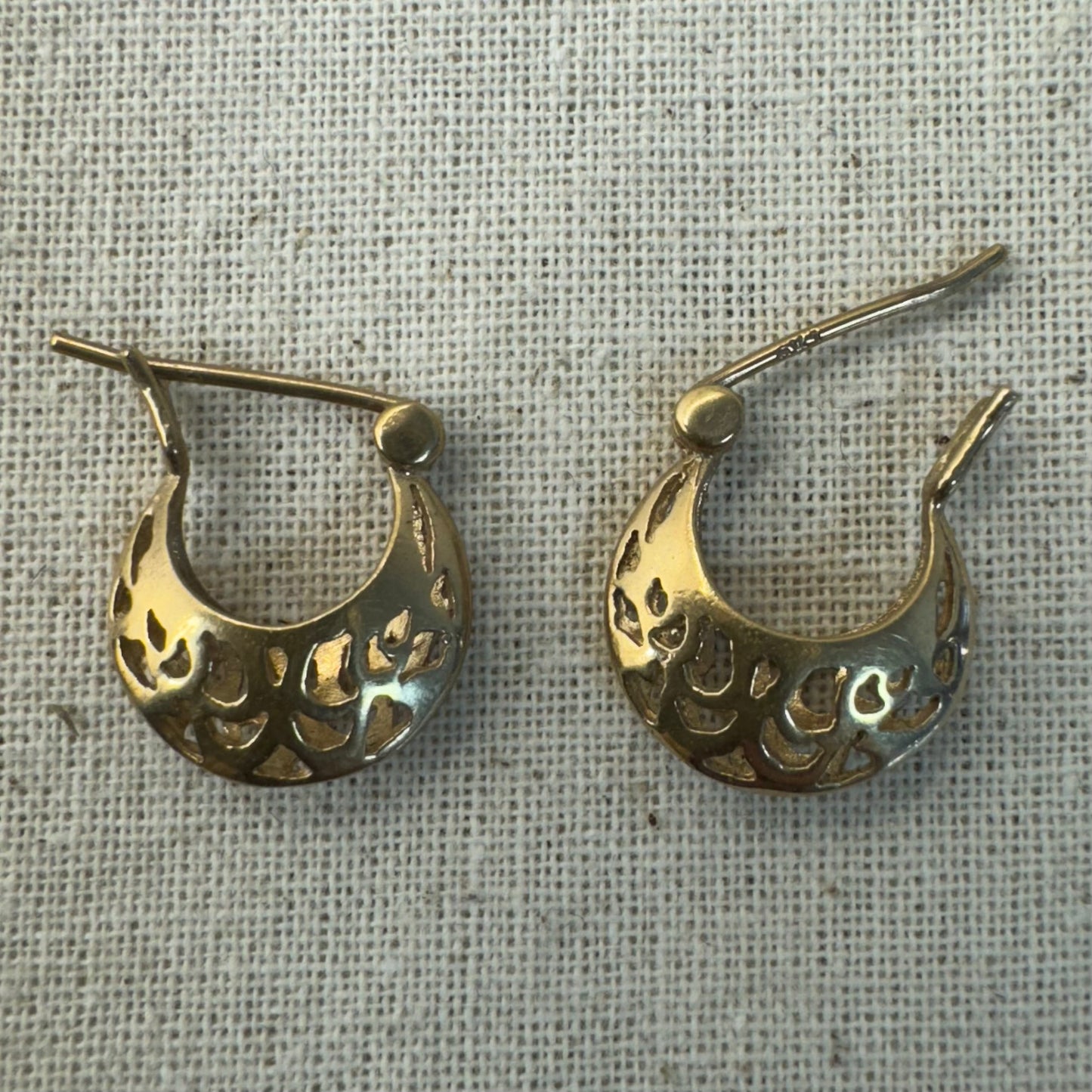 עגילי חישוק זהב 10K