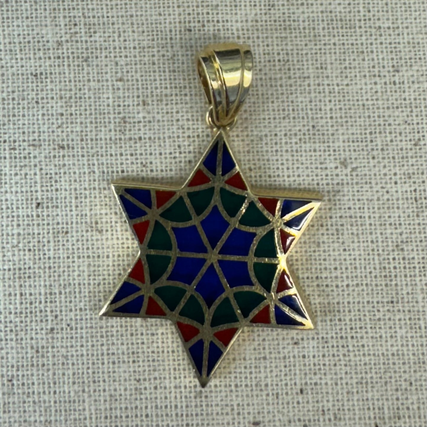 14K gold Star of David pendant