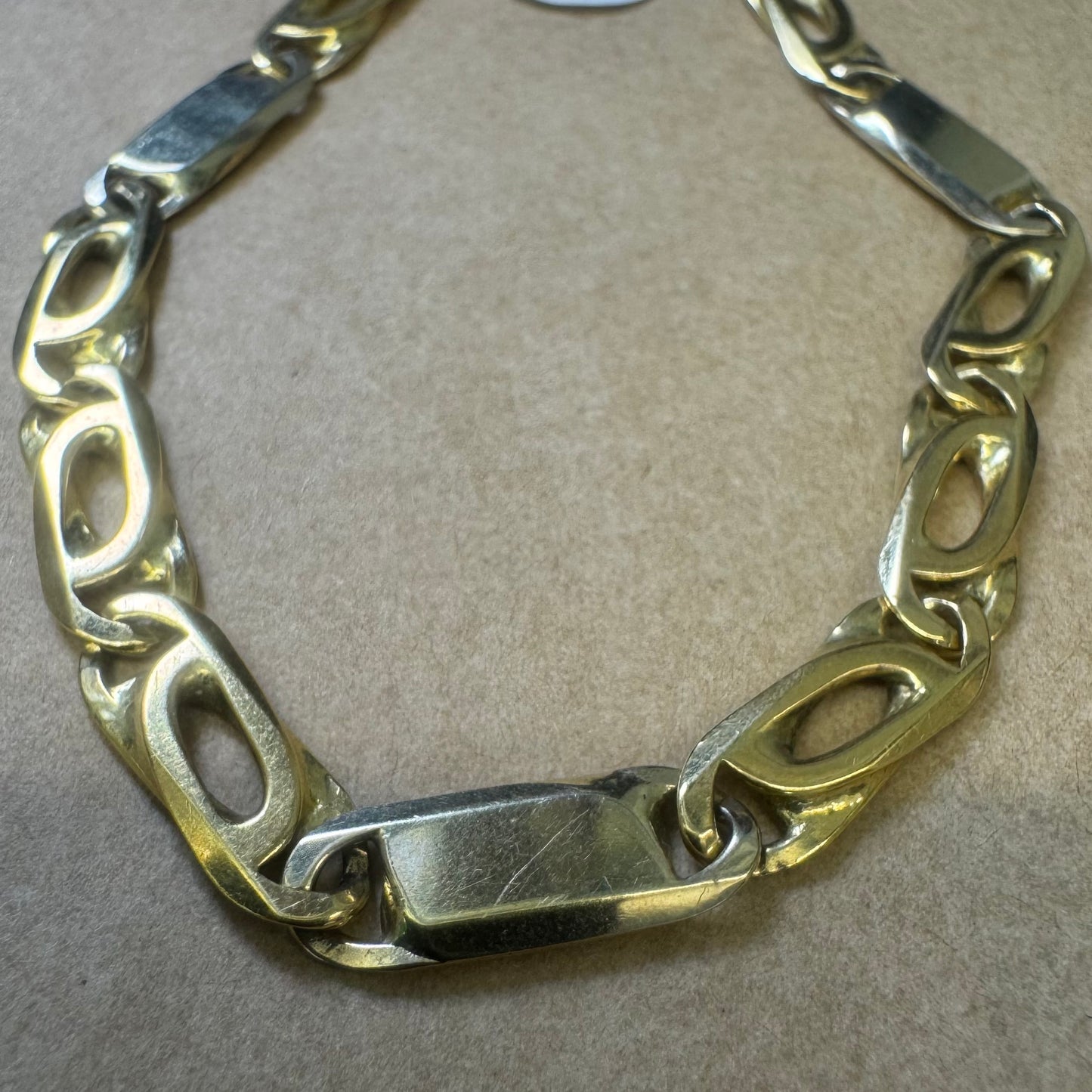 18K gold link bracelet