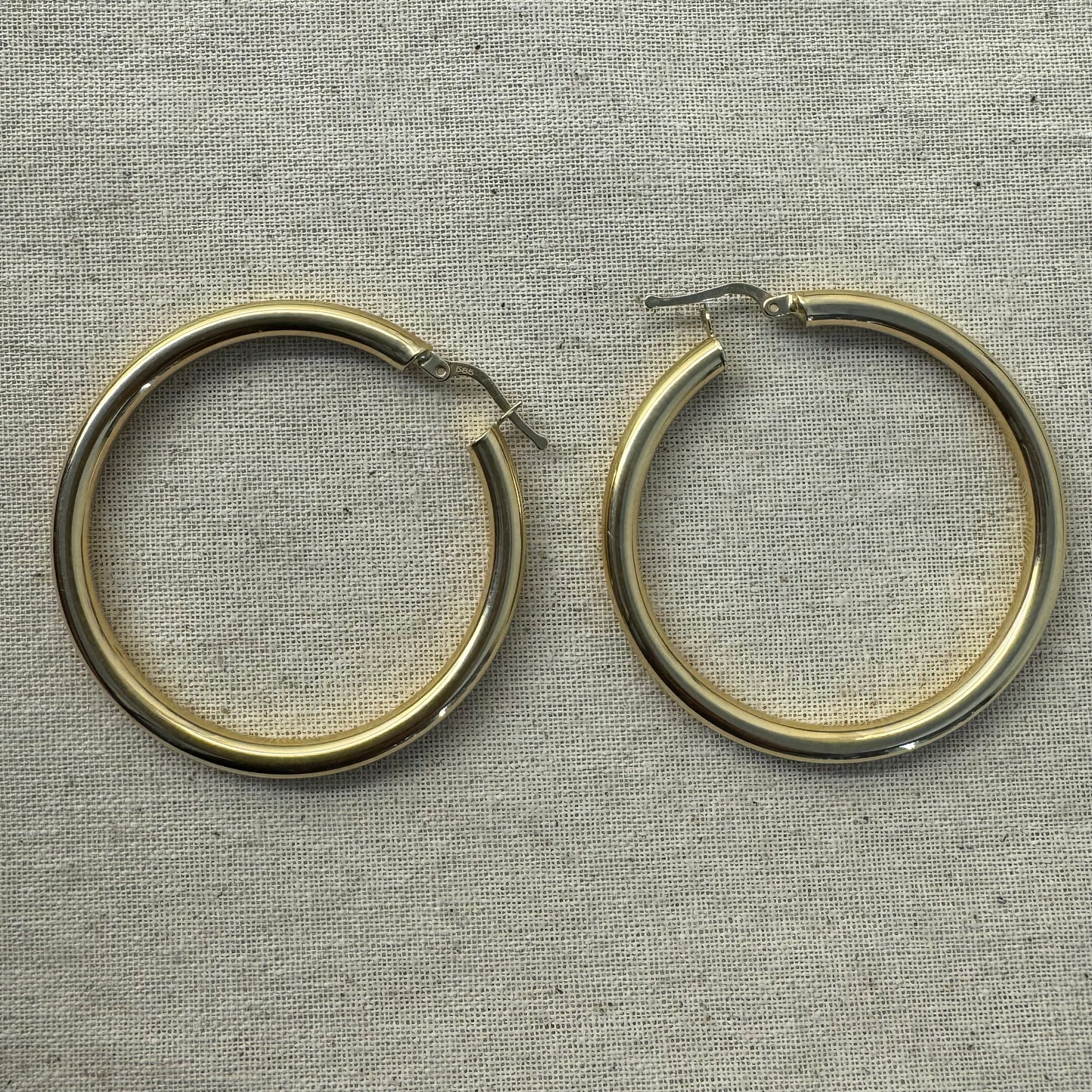 14K gold hoop earrings
