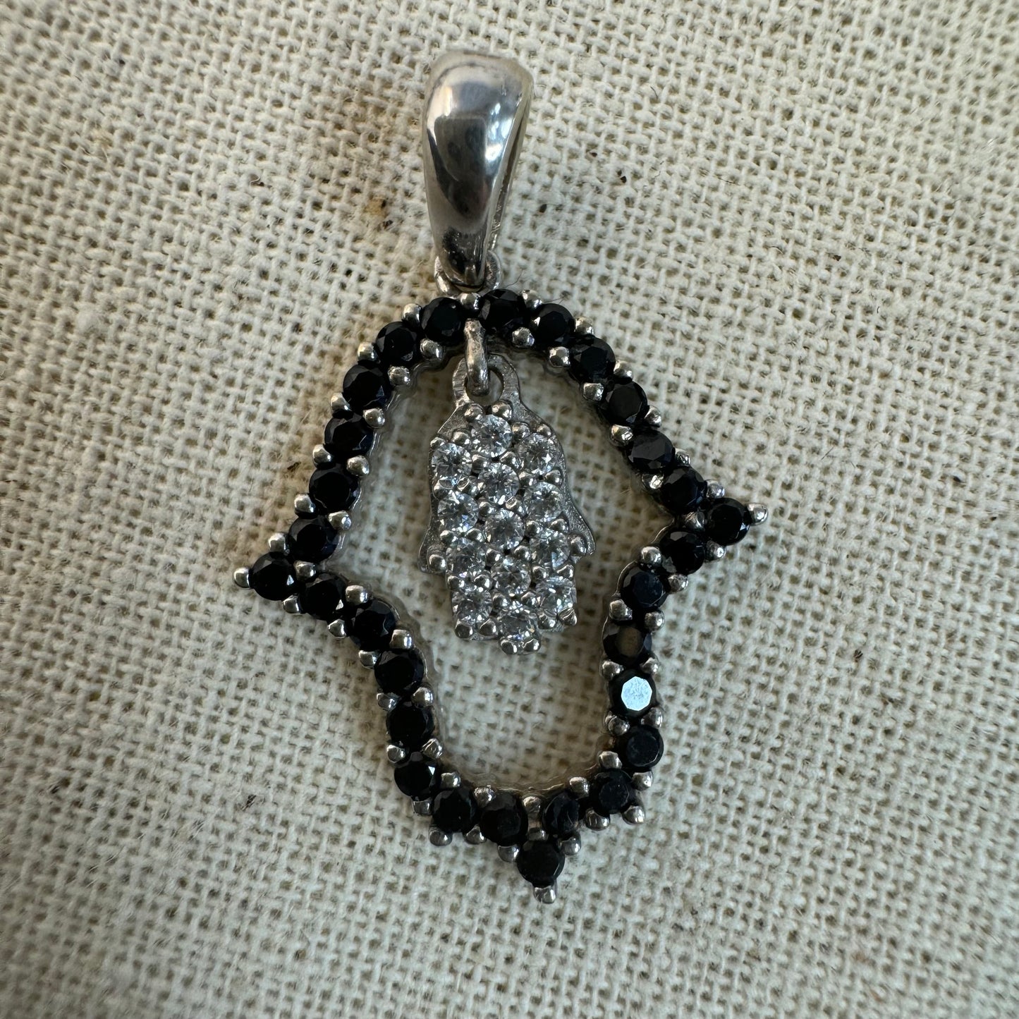 14K gold “Hamsa” pendant set with Diamonds