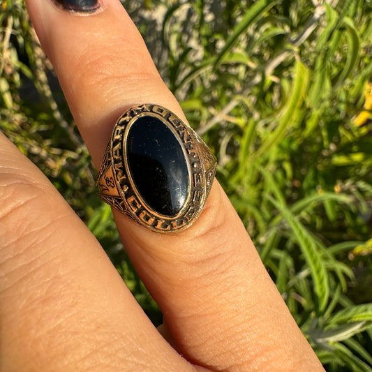 10K gold ring set with Onyx