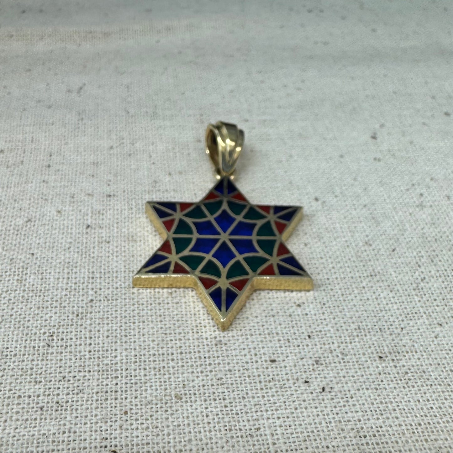 14K gold Star of David pendant