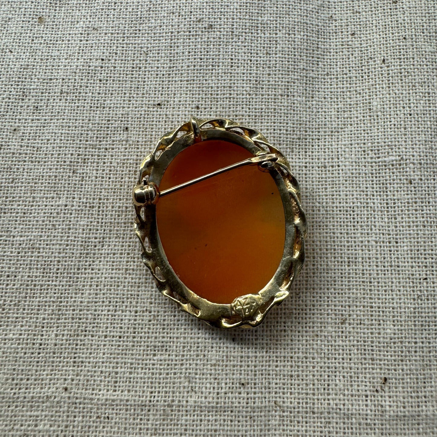 14K gold Cameo Pendant & Brooch