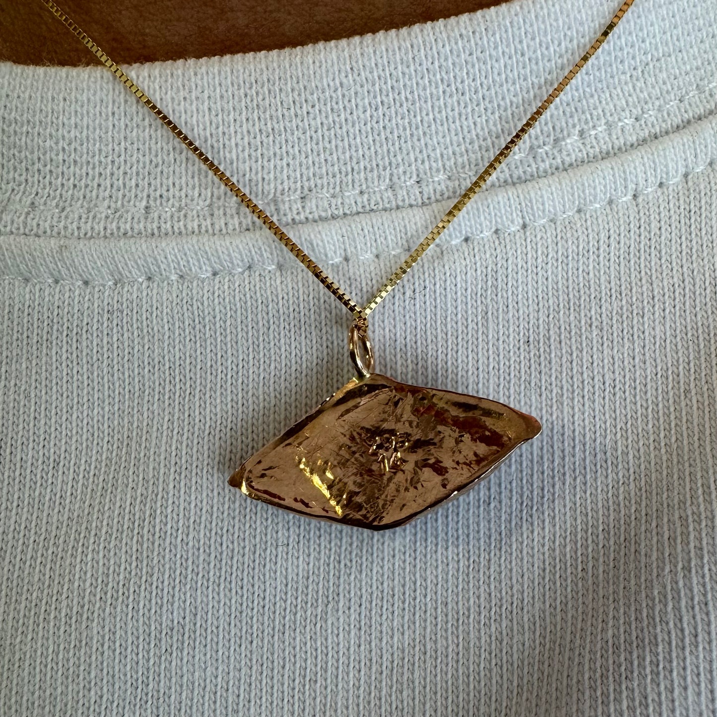 14K gold  “Evil Eye” pendant