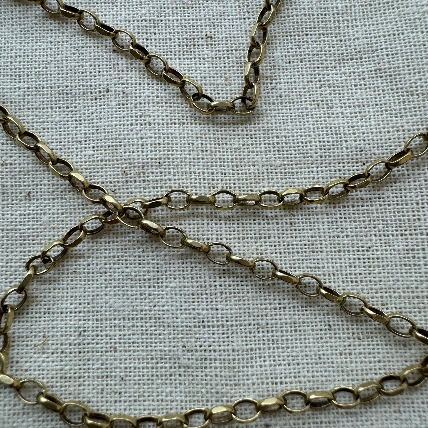 10K yellow gold link necklace