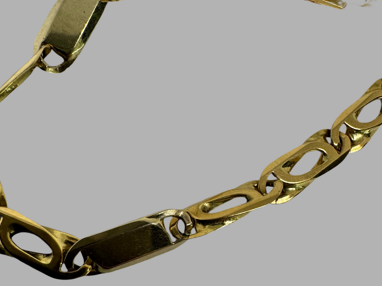 18K gold link bracelet