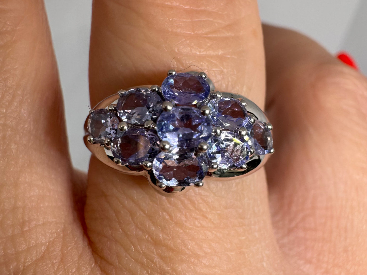 14K gold ring set with Amethyst