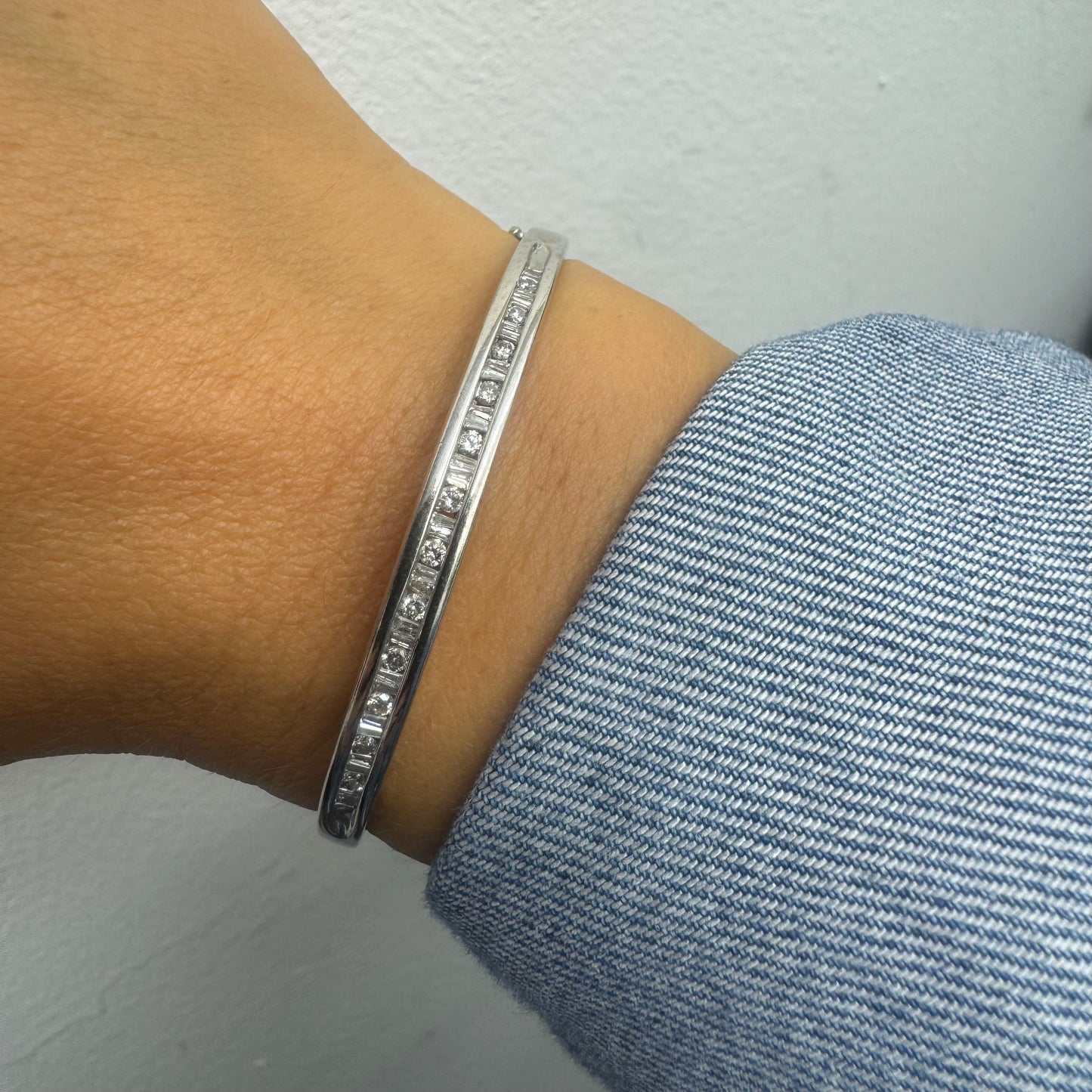 10K gold bracelet set with Diamonds