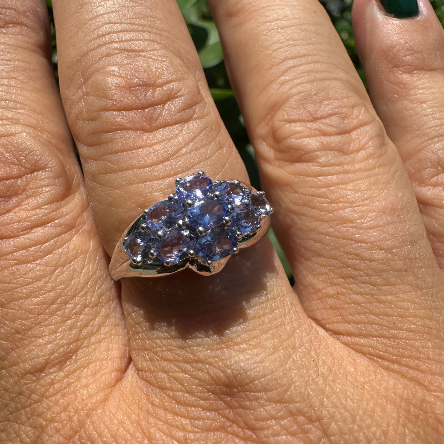 14K gold ring set with Amethyst