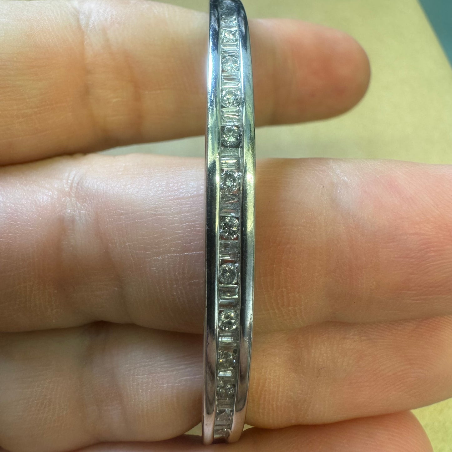 10K gold bracelet set with Diamonds