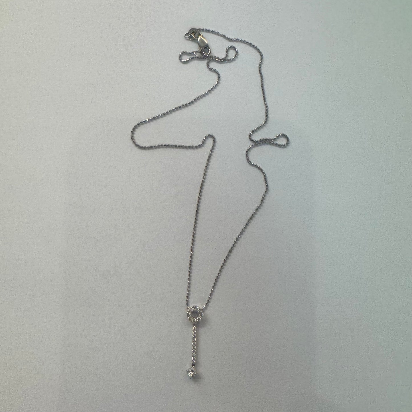 14K gold elegant and delicate Diamonds necklace