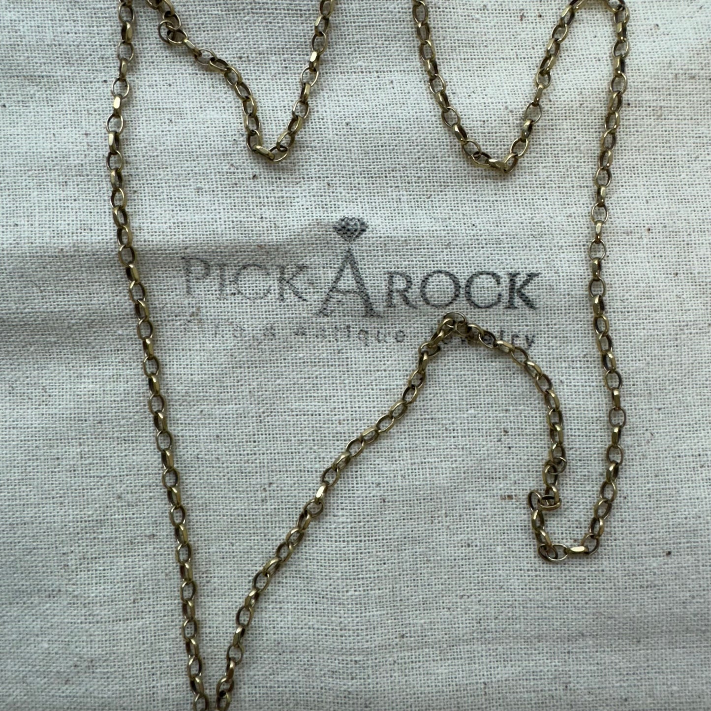 10K yellow gold link necklace