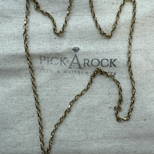 10K yellow gold link necklace