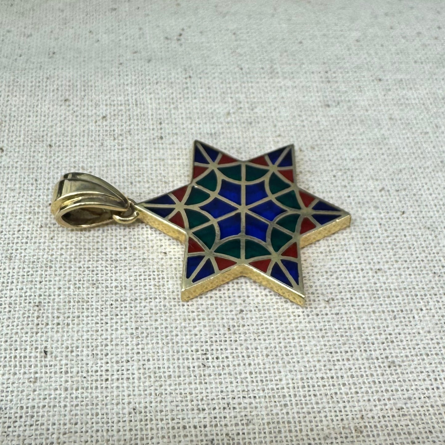 14K gold Star of David pendant