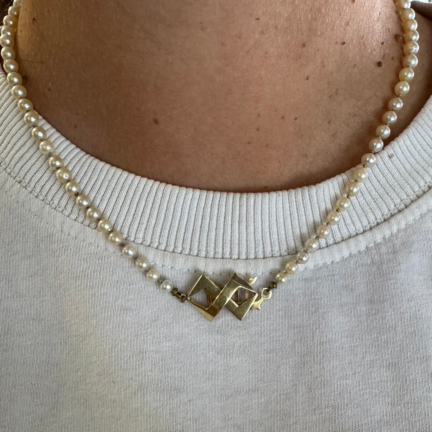 14K gold Pearl necklace