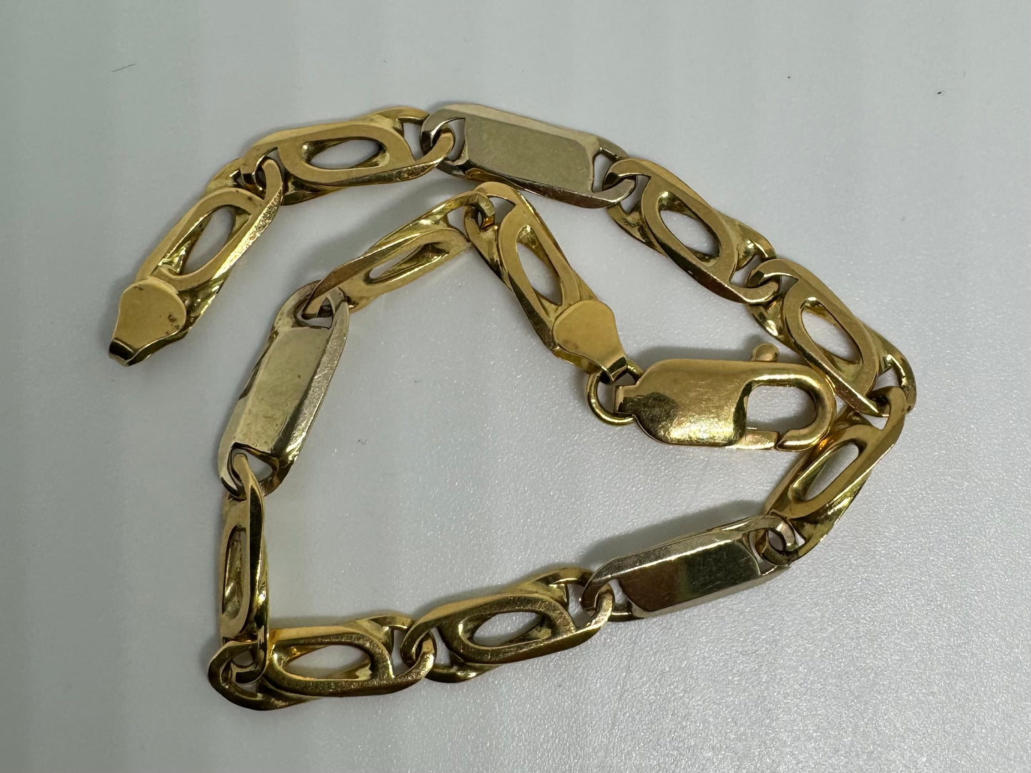 18K gold link bracelet
